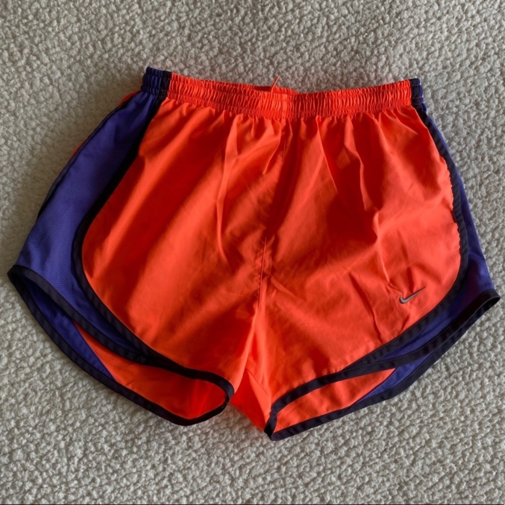 Nike neon running shorts in EUC